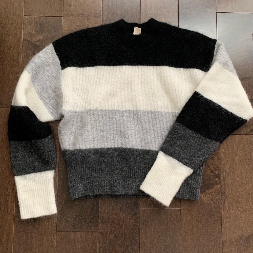 H&M | wool blend knit colorblock